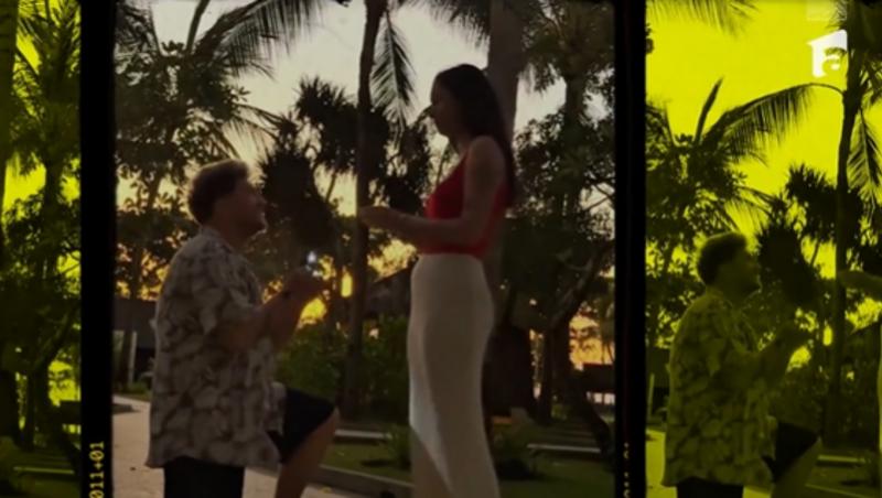 Cum a cerut-o în căsătorie Mădălin pe Dilinca. Imagini emoționante de la logodna concurenților Power Couple: „Am plâns toată ziua”