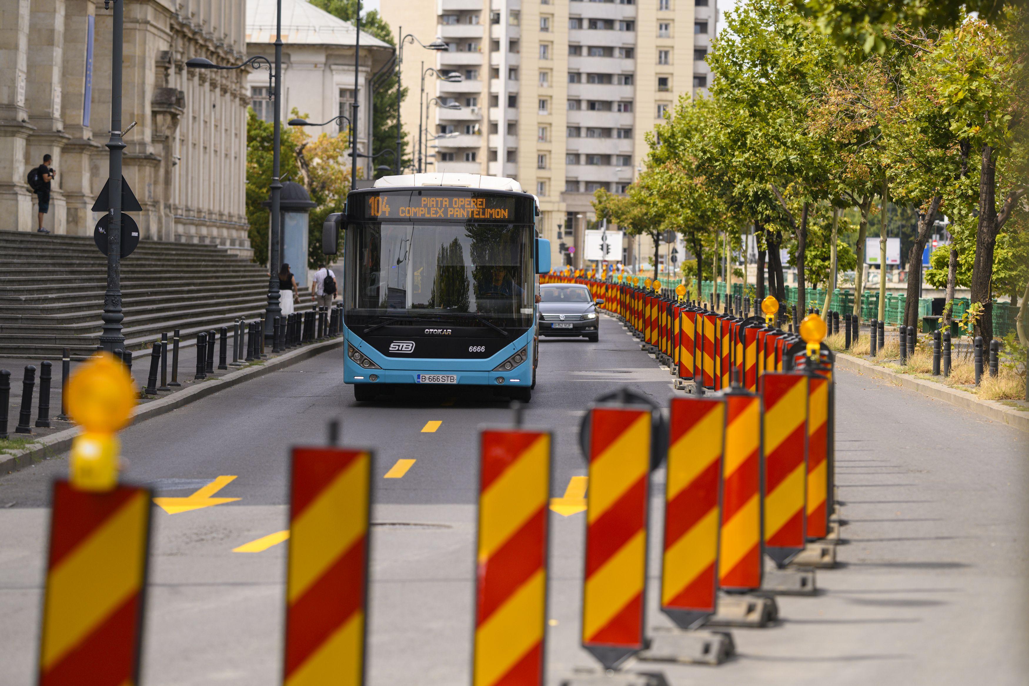 imagine cu autobuz in bucuresti