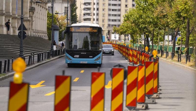 imagine cu autobuz in bucuresti