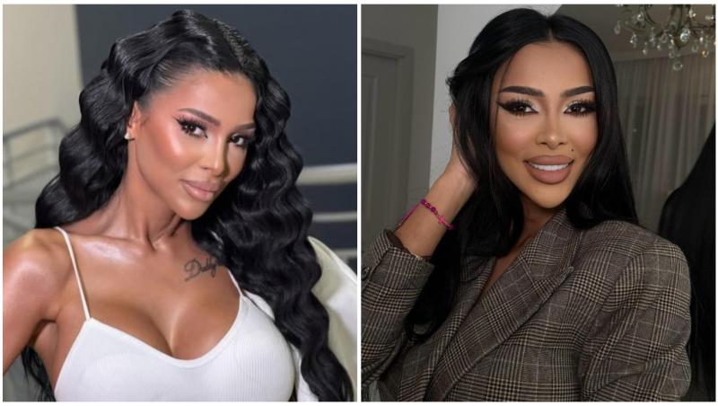 Colaj cu Cristina Pucean &icirc;n două ipostaze diferite