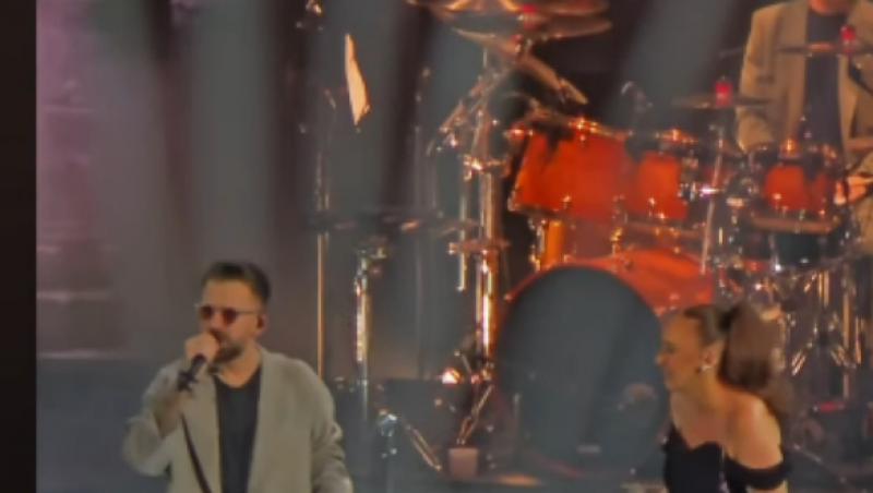 Ilona Brezoianu și Florin Ristei, dialog savuros pe scena Sălii Palatului: „Uite, am concert!”. Ce au cântat împreună