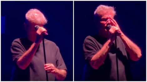 VIDEO | Dan Bittman, &icirc;n lacrimi pe scenă după moartea colegului său, Mugurel Vrabete. Artistul a c&acirc;ntat cu greu piesa &bdquo;Vine o zi&rdquo;