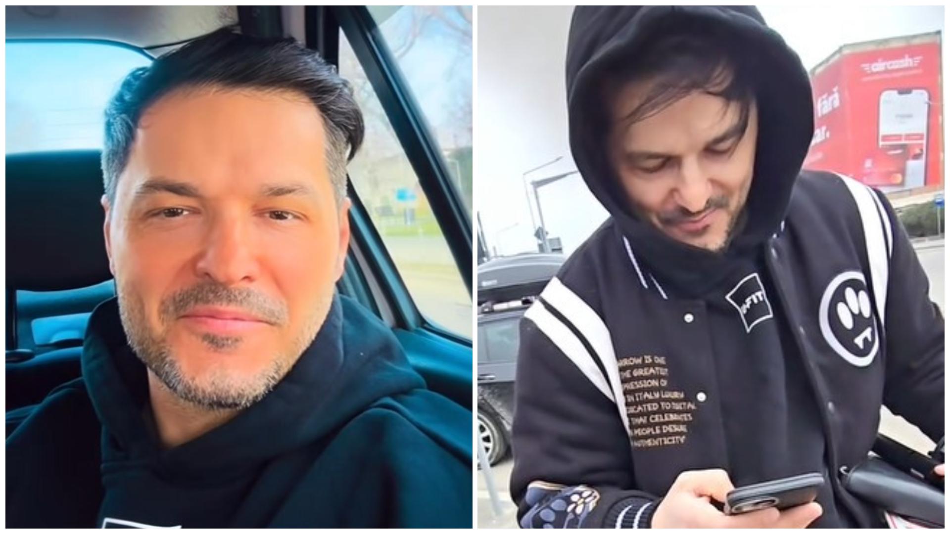 Colaj cu Liviu Vârciu în două ipostaze diferite