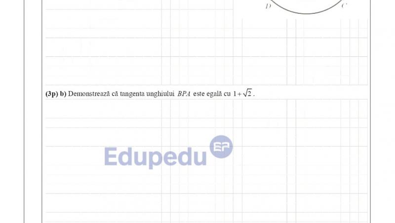Subiecte și barem la Matematică, la Simulare Evaluarea Națională 2026. Ce exerciții au avut de rezolvat elevii claselor a VIII-a