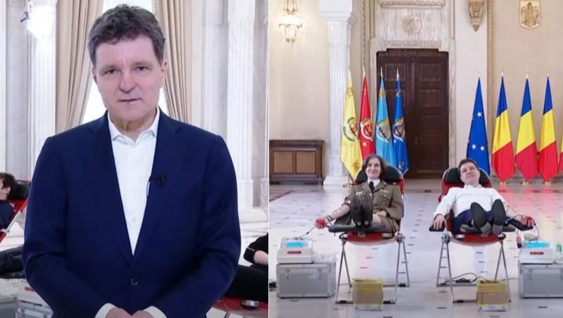 Nicușor Dan a donat sânge la Palatul Cotroceni