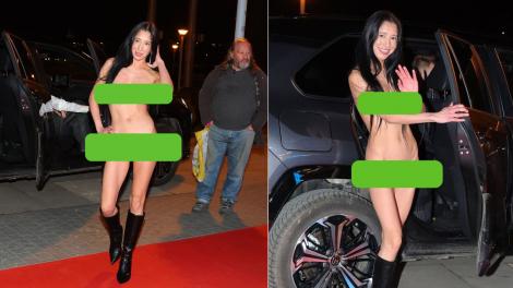 Vedeta care a pozat &icirc;n &bdquo;costumul Evei&rdquo; pe covorul roșu. Bruneta a provocat reacții &icirc;n lanț cu imaginile publicate