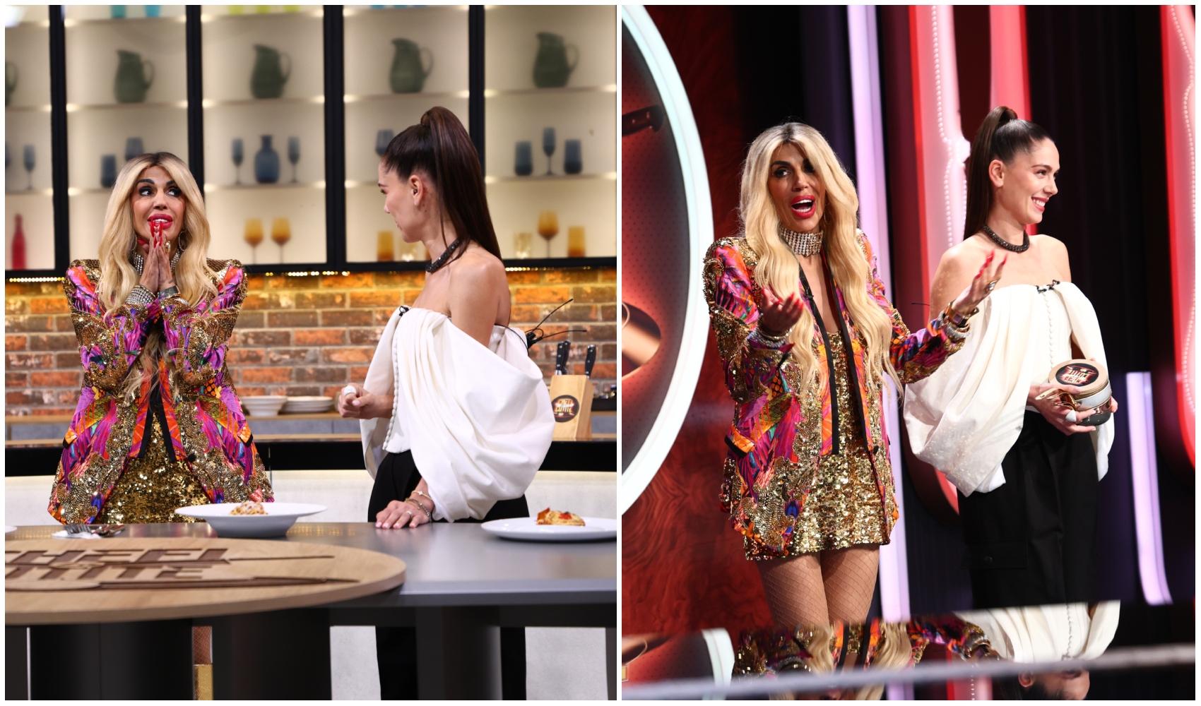 colaj foto cu irina fodor si raluca badulescu la chefi la cutite