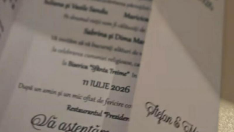 Doi foști concurenți de la Mireasa se pregătesc de nuntă. Cum arată invitația: „Încă puțin”