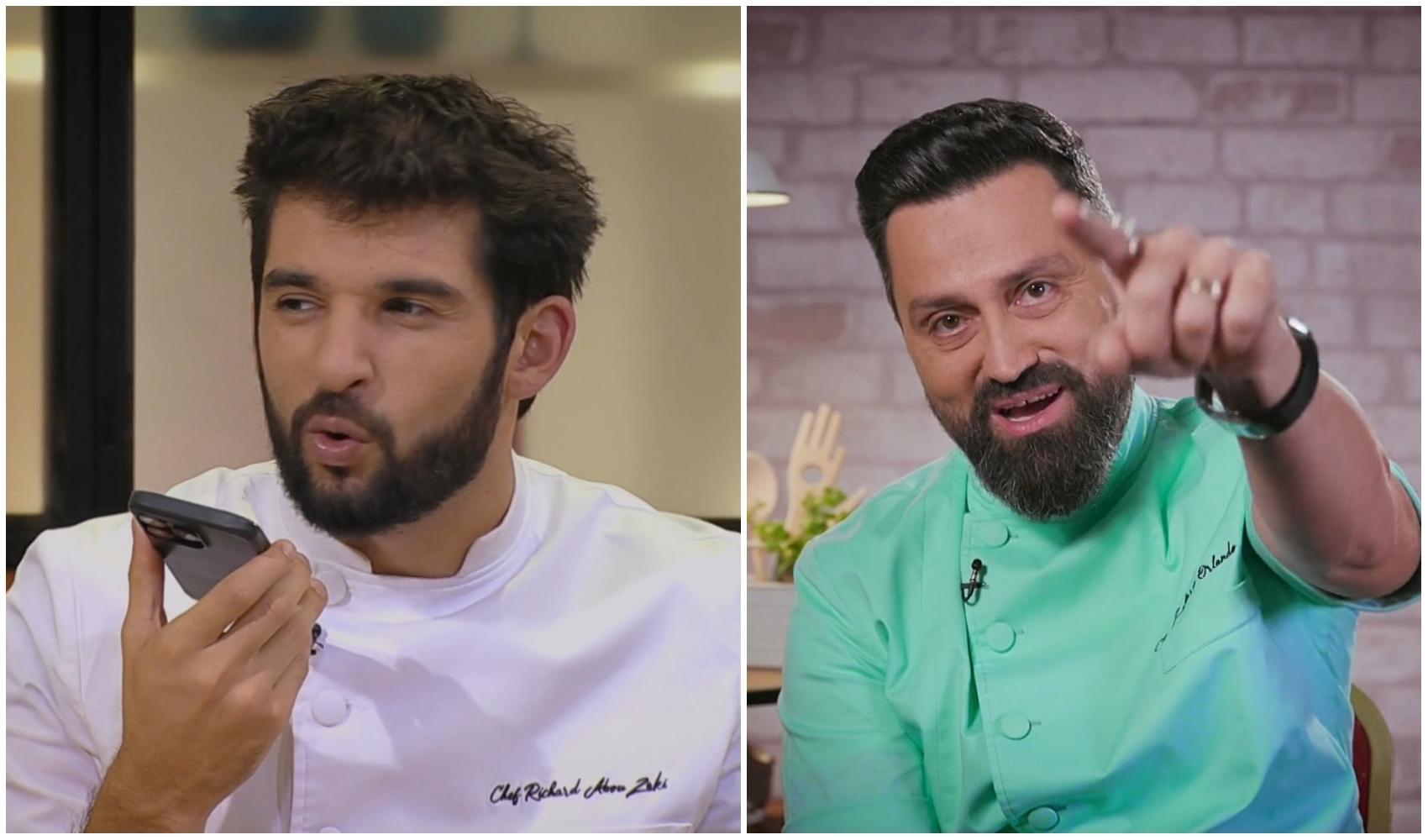 colaj foto cu chef richard abou zaki si chef orlando zaharia