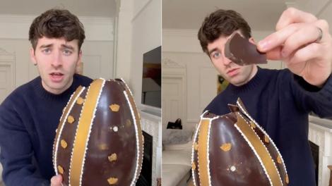 Acest ou de Paște de lux ajunge la prețul m&acirc;ncării pentru o familie &icirc;ntreagă. La ce sumă uriașă ajunge o bucată de ciocolată