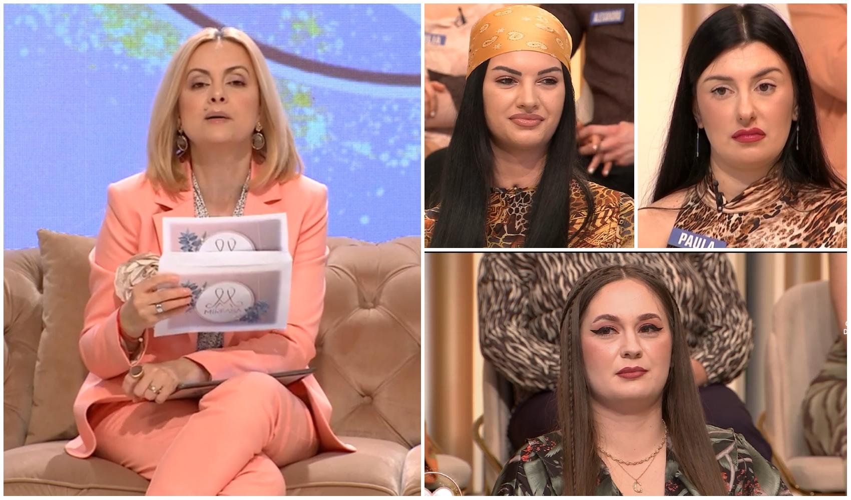 Mireasa, sezon 13. Rezultatul cursei de eliminare dintre Claudia, Paula și Roxi. Ce concurentă a fost eliminată
