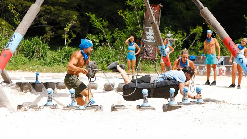 Survivor, 29 martie. Cu nervii întinși la maxim, spiritele s-au încins la jocul de recompensă. Ce echipă a câștigat