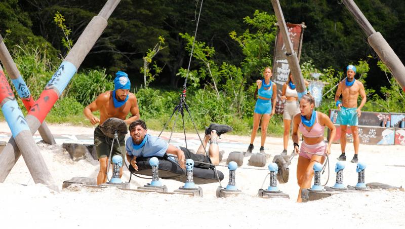 Survivor, 29 martie. Cu nervii întinși la maxim, spiritele s-au încins la jocul de recompensă. Ce echipă a câștigat