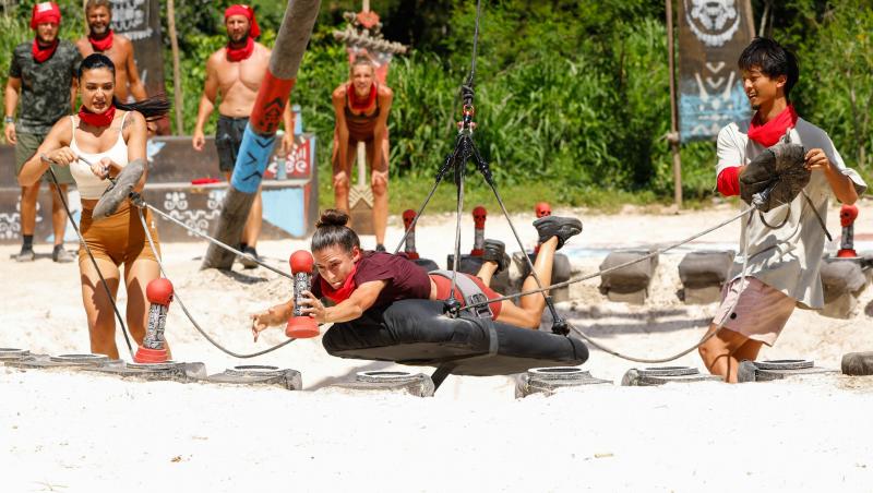 Survivor, 29 martie. Cu nervii întinși la maxim, spiritele s-au încins la jocul de recompensă. Ce echipă a câștigat