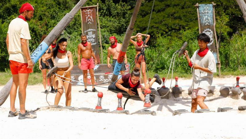 Survivor, 29 martie. Cu nervii întinși la maxim, spiritele s-au încins la jocul de recompensă. Ce echipă a câștigat