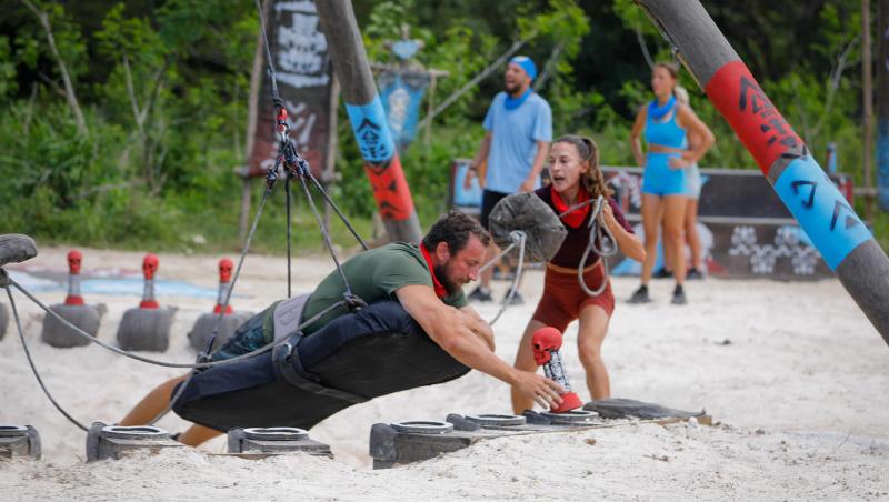 Survivor, 29 martie. Cu nervii întinși la maxim, spiritele s-au încins la jocul de recompensă. Ce echipă a câștigat