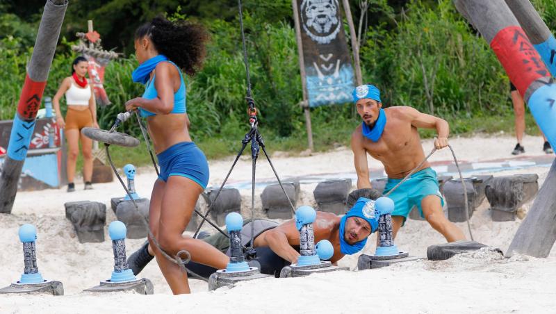 Survivor, 29 martie. Cu nervii întinși la maxim, spiritele s-au încins la jocul de recompensă. Ce echipă a câștigat
