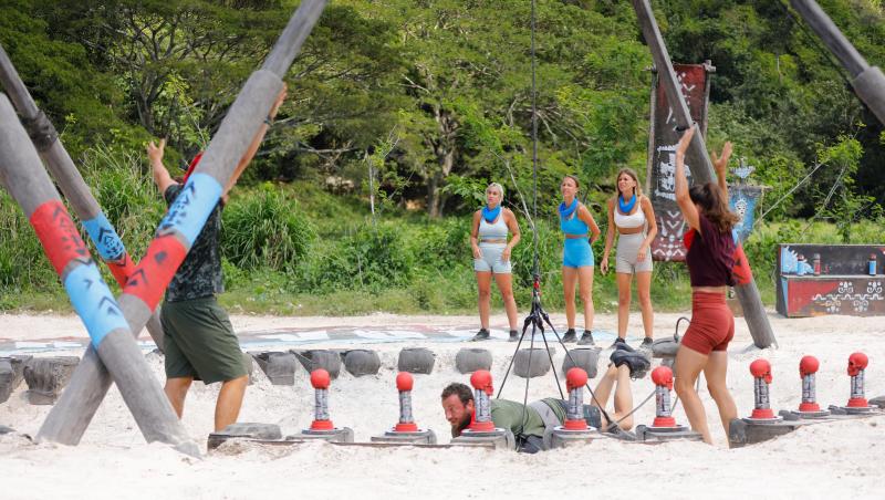 Survivor, 29 martie. Cu nervii întinși la maxim, spiritele s-au încins la jocul de recompensă. Ce echipă a câștigat