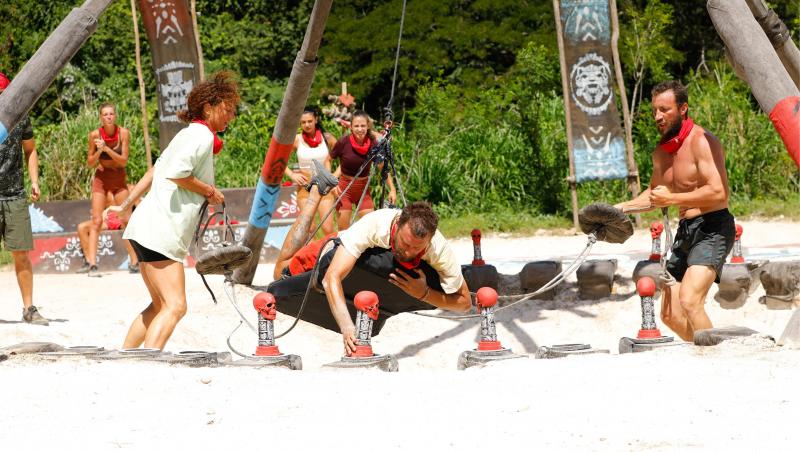 Survivor, 29 martie. Cu nervii întinși la maxim, spiritele s-au încins la jocul de recompensă. Ce echipă a câștigat