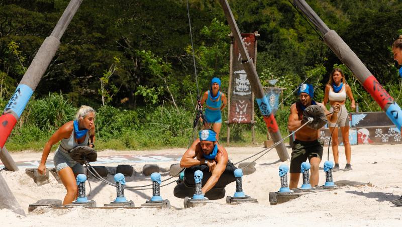 Survivor, 29 martie. Cu nervii întinși la maxim, spiritele s-au încins la jocul de recompensă. Ce echipă a câștigat