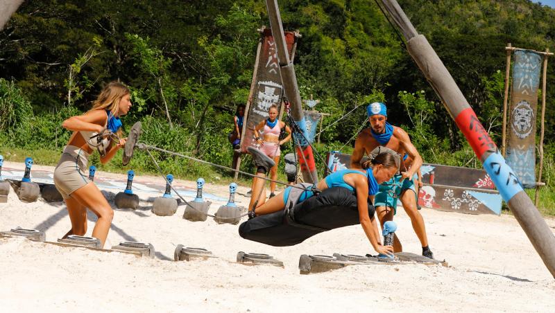Survivor, 29 martie. Cu nervii întinși la maxim, spiritele s-au încins la jocul de recompensă. Ce echipă a câștigat