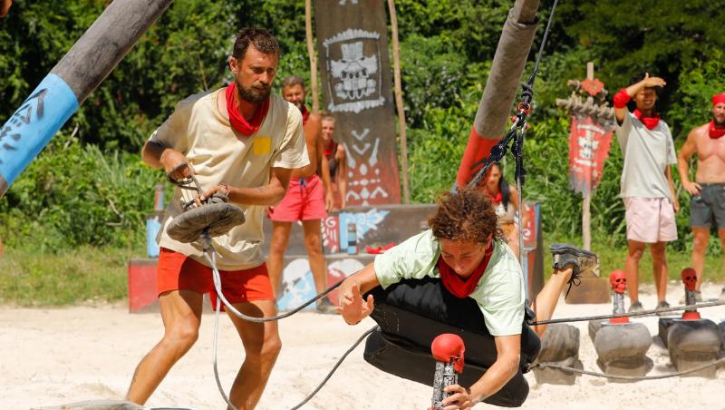 Survivor, 29 martie. Cu nervii întinși la maxim, spiritele s-au încins la jocul de recompensă. Ce echipă a câștigat
