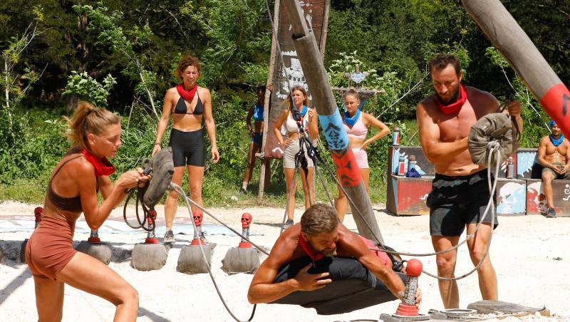Survivor, 29 martie. Cu nervii întinși la maxim, spiritele s-au încins la jocul de recompensă. Ce echipă a câștigat
