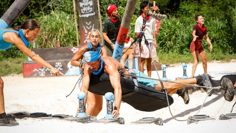 Survivor, 29 martie. Cu nervii întinși la maxim, spiritele s-au încins la jocul de recompensă. Ce echipă a câștigat
