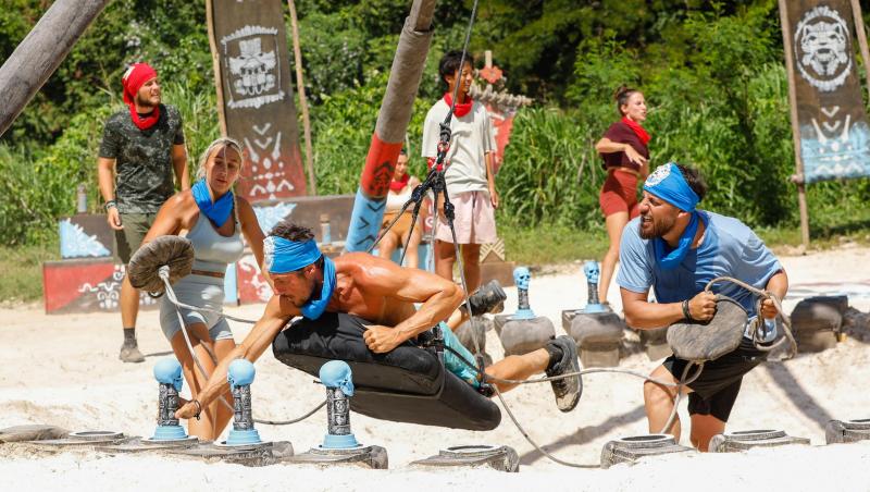Survivor, 29 martie. Cu nervii întinși la maxim, spiritele s-au încins la jocul de recompensă. Ce echipă a câștigat