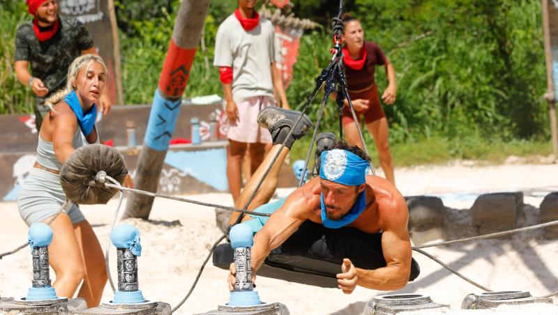 Survivor, 29 martie. Cu nervii întinși la maxim, spiritele s-au încins la jocul de recompensă. Ce echipă a câștigat