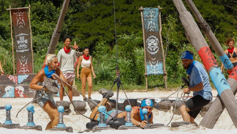 Survivor, 29 martie. Cu nervii întinși la maxim, spiritele s-au încins la jocul de recompensă. Ce echipă a câștigat