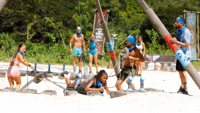 Survivor, 29 martie. Cu nervii întinși la maxim, spiritele s-au încins la jocul de recompensă. Ce echipă a câștigat