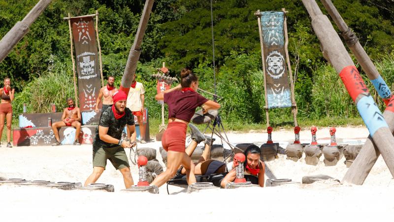 Survivor, 29 martie. Cu nervii întinși la maxim, spiritele s-au încins la jocul de recompensă. Ce echipă a câștigat