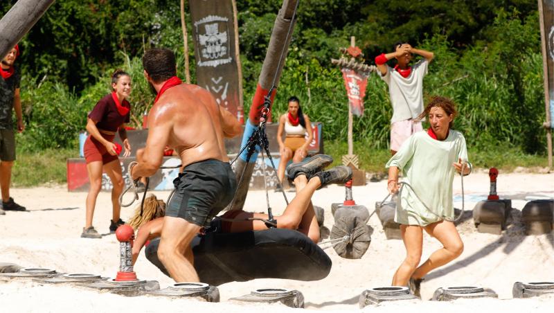 Survivor, 29 martie. Cu nervii întinși la maxim, spiritele s-au încins la jocul de recompensă. Ce echipă a câștigat