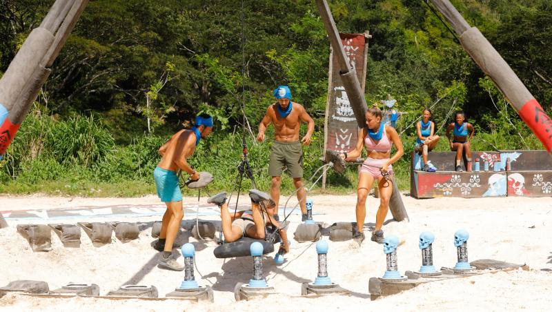 Survivor, 29 martie. Cu nervii întinși la maxim, spiritele s-au încins la jocul de recompensă. Ce echipă a câștigat