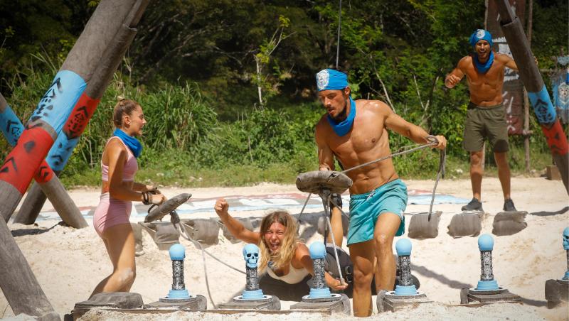Survivor, 29 martie. Cu nervii întinși la maxim, spiritele s-au încins la jocul de recompensă. Ce echipă a câștigat