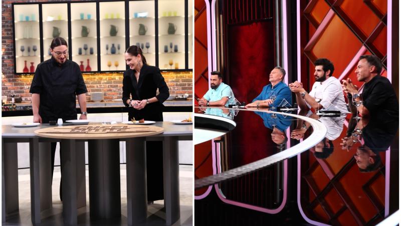 colaj foto cu mihai toader si irina fodor si poza cu juratii chefi la cutite sezonul 17