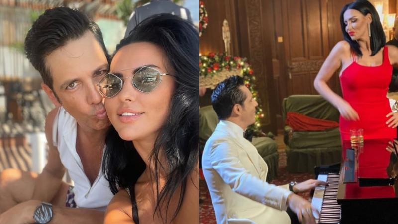 Lavinia P&icirc;rva și Ștefan Bănică &icirc;ntr-un colaj de două fotografii