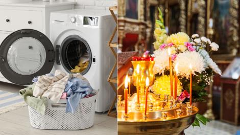C&acirc;nd se spală hainele &icirc;n Săptăm&acirc;na Mare. Zilele &icirc;n care este interzis să faci treburi gospodărești &icirc;n Săptăm&acirc;na Patimilor