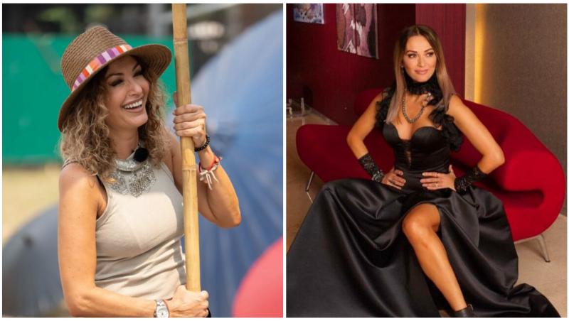 Colaj cu Anca Țurcașiu &icirc;n două ipostaze diferite