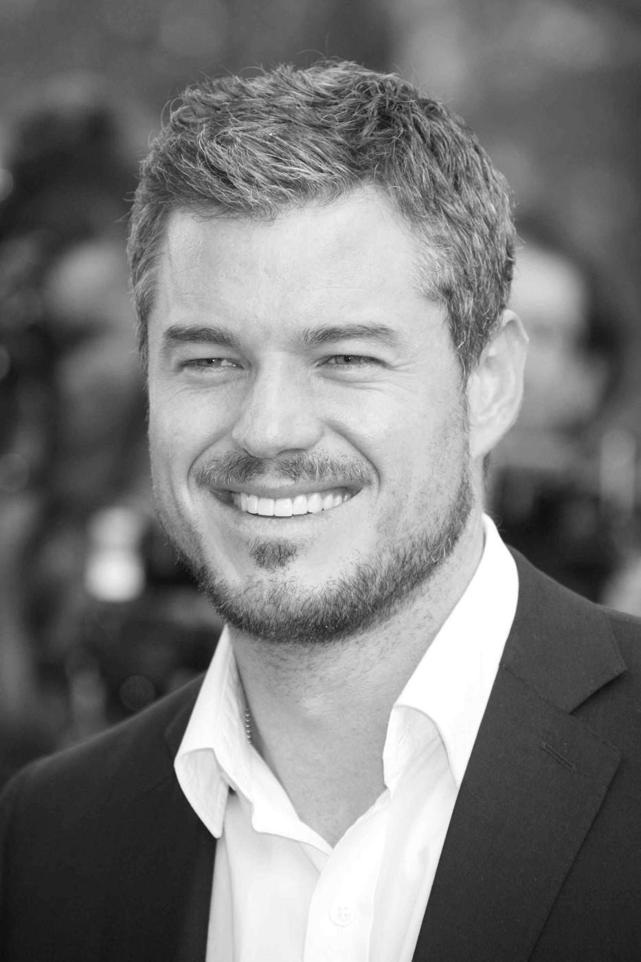 Eric Dane într-un colaj alb negru