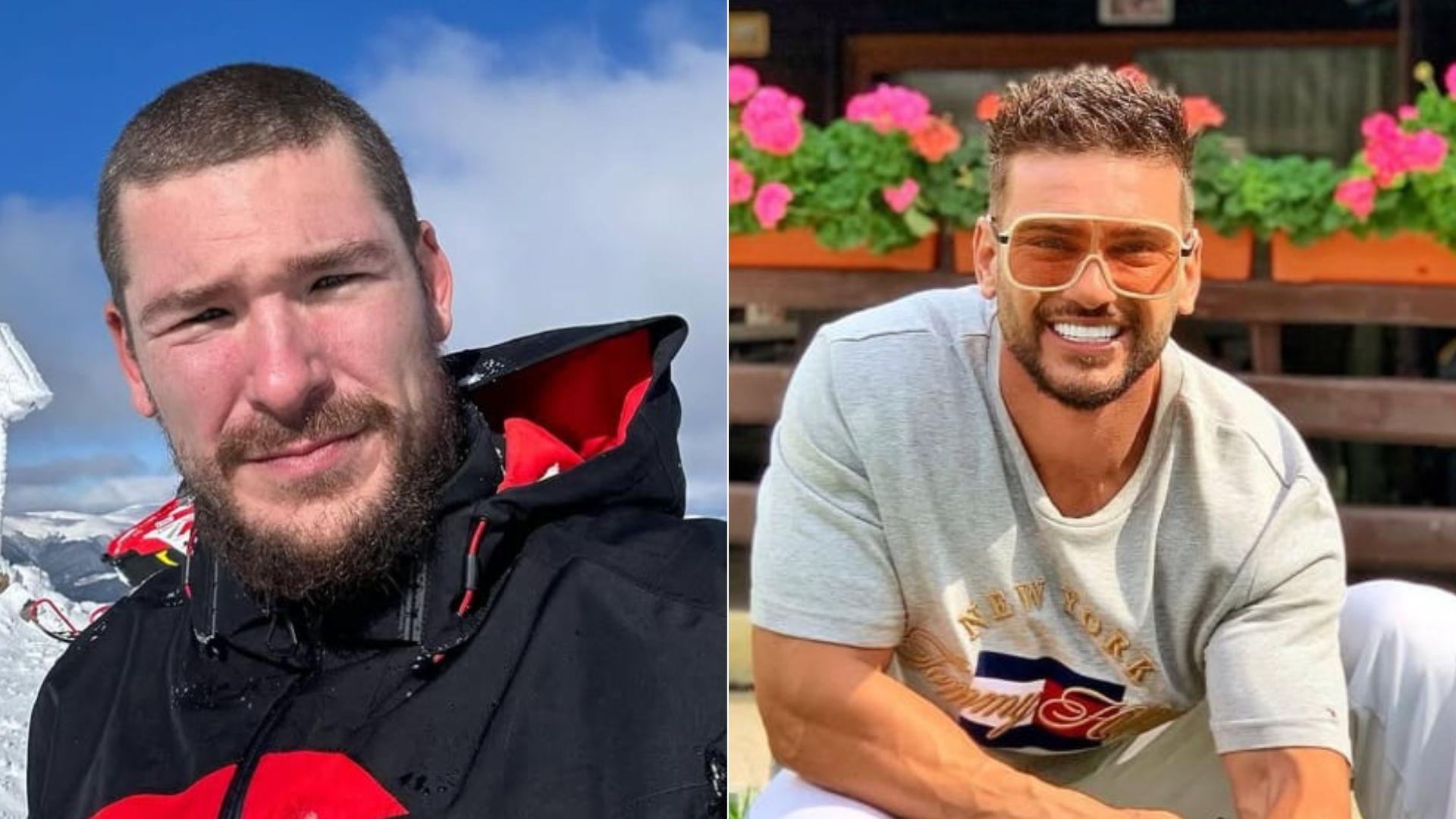 Călin Donca într-un colaj cu dorian Popa