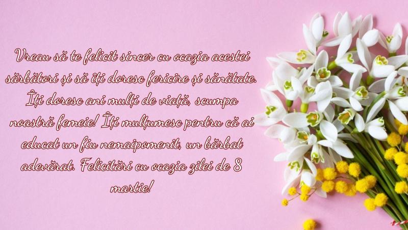 Mesaje și felicitări de 8 martie. Urări și SMS-uri speciale pentru mame, iubite și soții