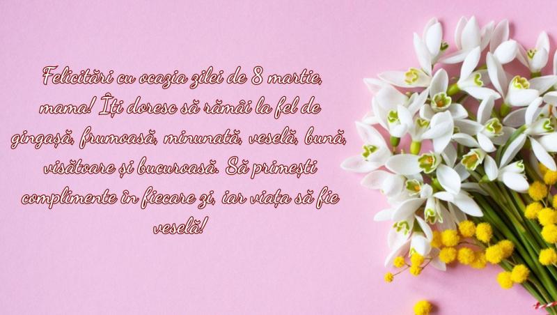 Mesaje și felicitări de 8 martie. Urări și SMS-uri speciale pentru mame, iubite și soții