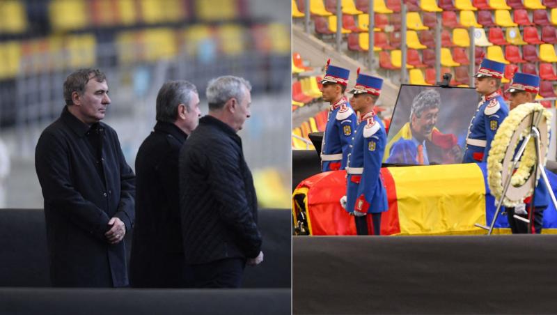 Mircea Lucescu, pe ultimul drum. Imagini emoționante de la ceremonia de înmormântare