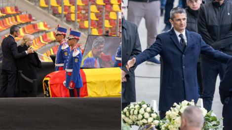 Răzvan Lucescu a stat 16 ore &icirc;n picioare și a salutat fiecare om la priveghi. Reacția celor din jur: &bdquo;A avut puterea asta&rdquo;