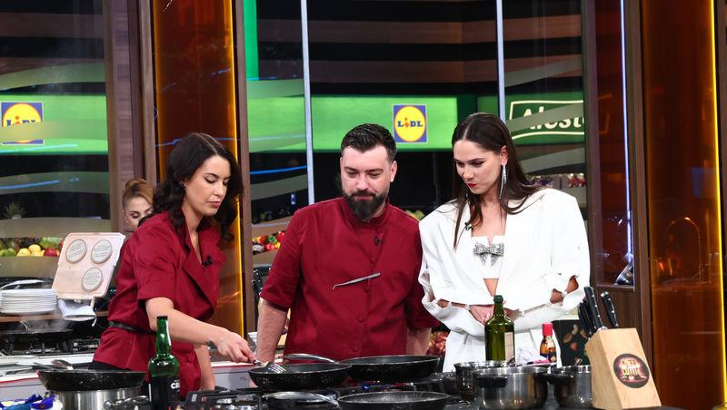 Chefi la cuțite, 13 aprilie 2026. Surpriză pentru chefi la prima degustare. Ce au putut să găsească sub cloșuri: „Nu pot să văd!”