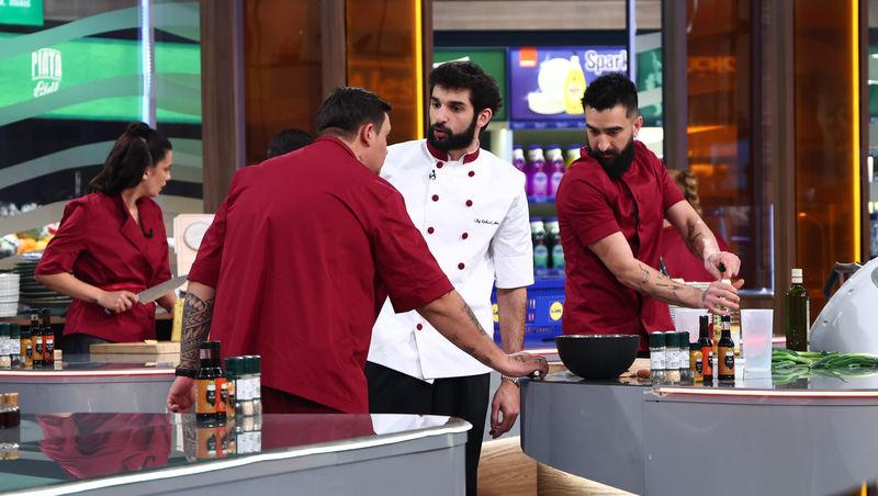 Chefi la cuțite, 14 aprilie 2026. Chef Richard Abou Zaki „a lovit” cu o nouă amuletă în echipele adverse. Ce a urmat în bucătărie