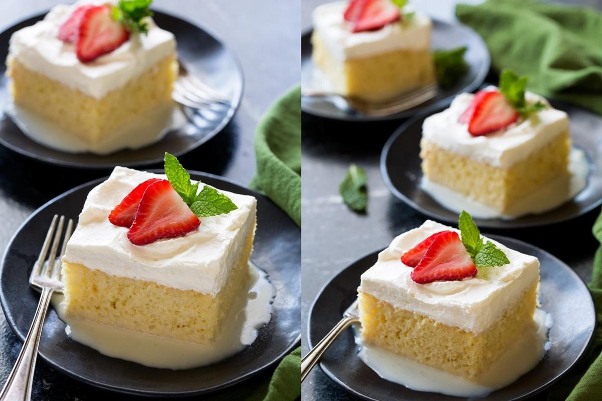 Tres Leches Cake. Un desert simplu, dar foarte gustos și rafinat, pentru momente memorabile