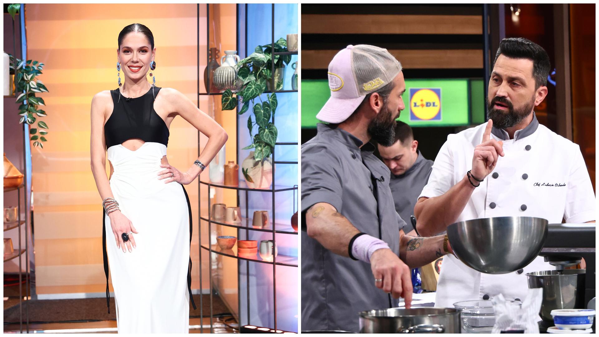 Colaj cu Irina Fodor, chef Orlando Zaharia și un concurent din echipa gri